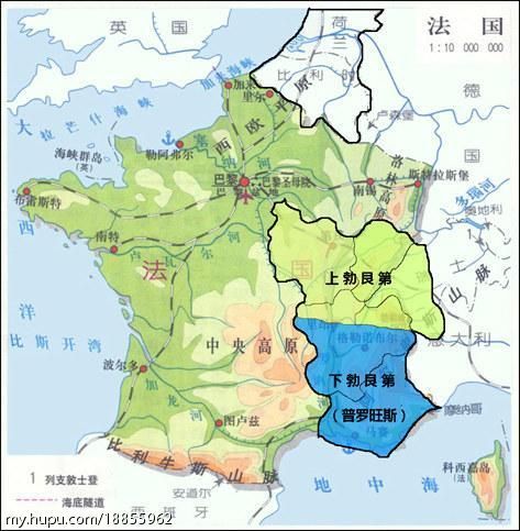 勃艮第在法国的位置